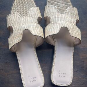 A New Day Women's Beige Woven Sandals